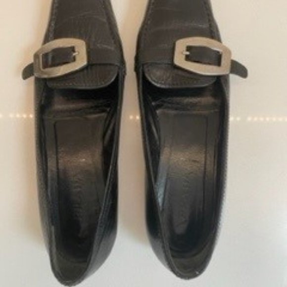 Prada Loafers with Silver Buckles - Picture 3 of 10